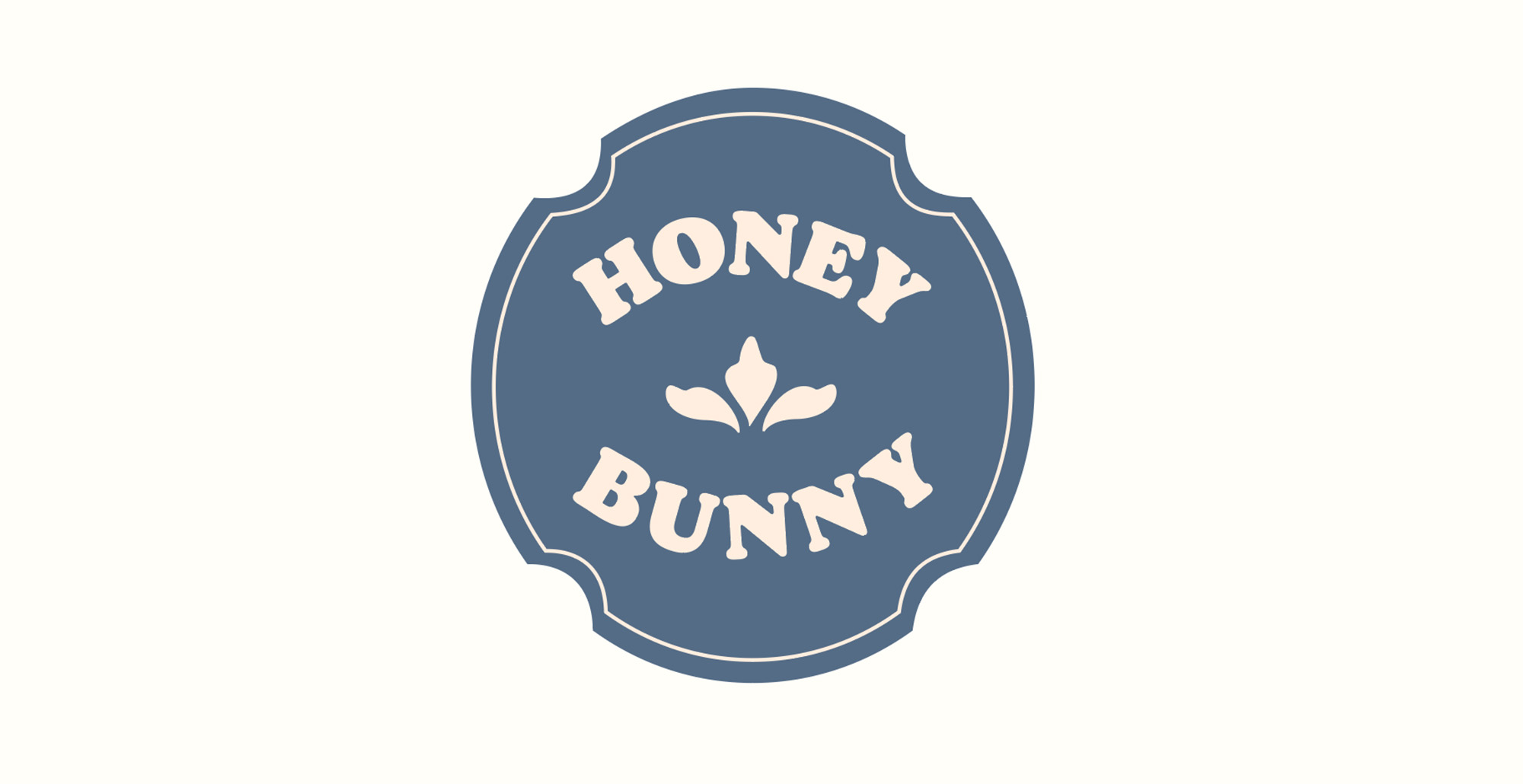 Take out box for Honey bunny bakery with logo and designs