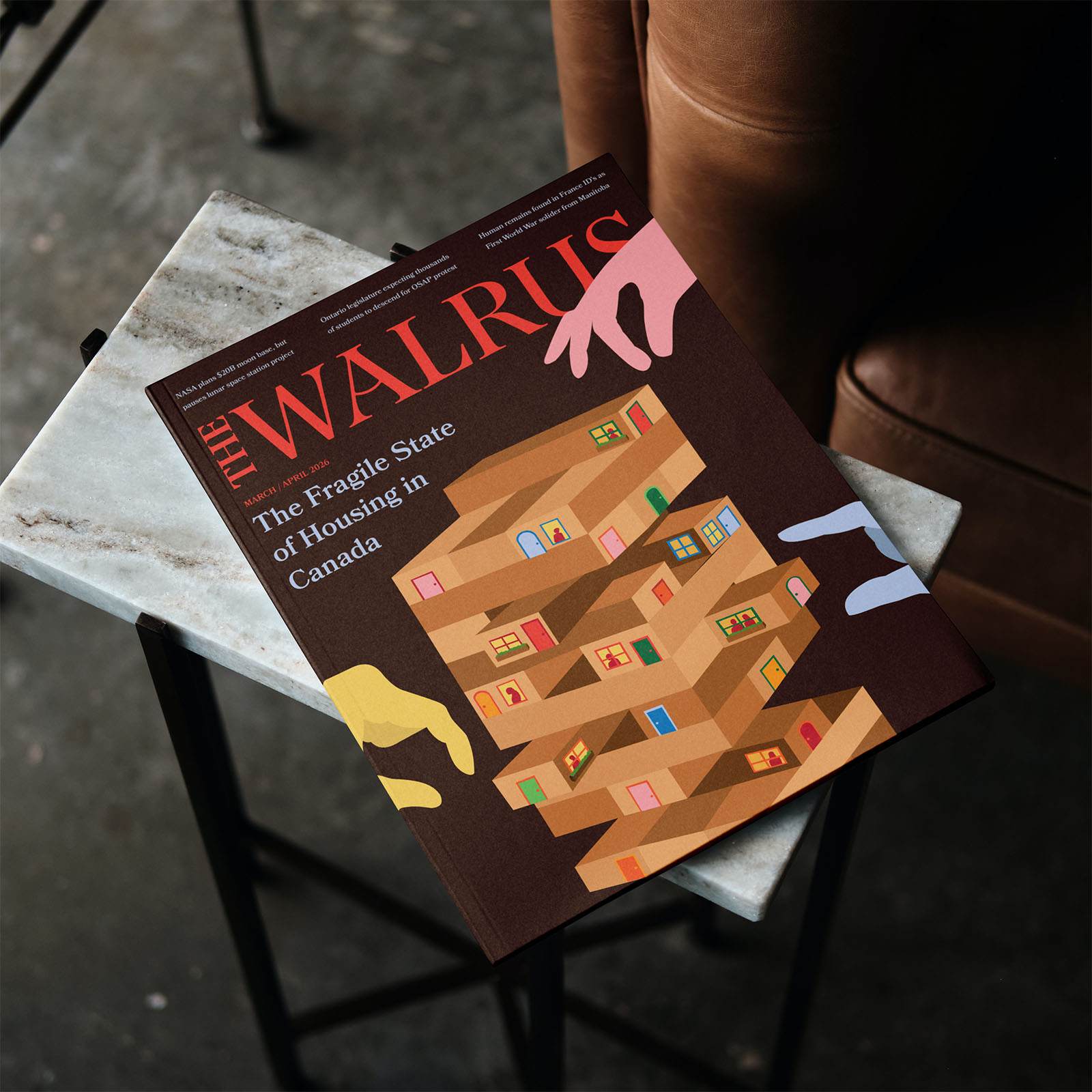 cover of the walrus magazine with an illustration representing the featured article